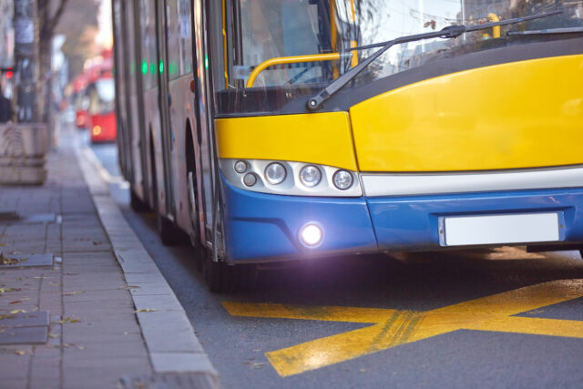 city bus stop