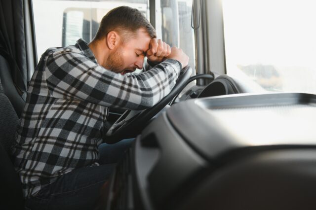 fatigued truck driver